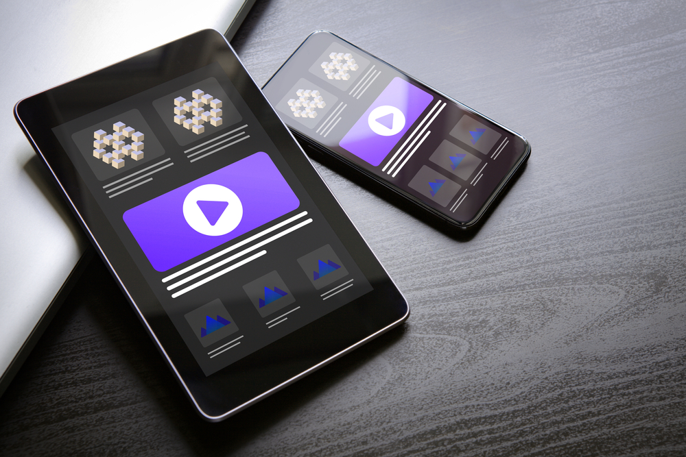 online advertising on a phone and a tablet